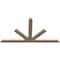Ekena Millwork Saratoga Smooth Timber Gable Bracket, Douglas Fir, 60"W x 32"H x 1 1/2"D x 3 1/2"F, 13/12 Pitch GBW060X32X0204SAR00SDF - alternate 4